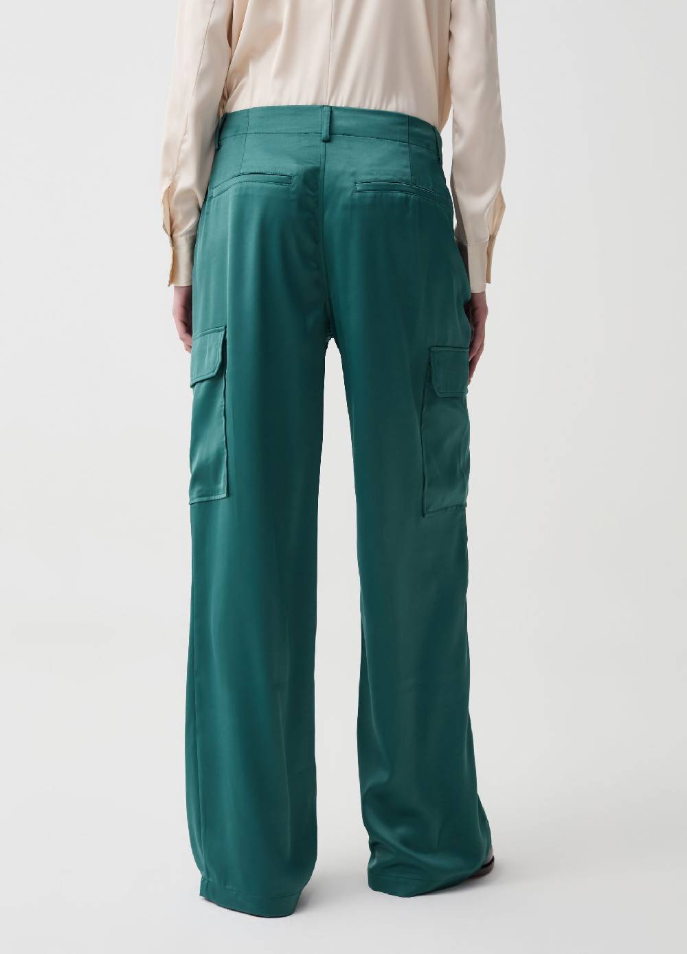 Ovs Pantalone cargo in satin Offerte