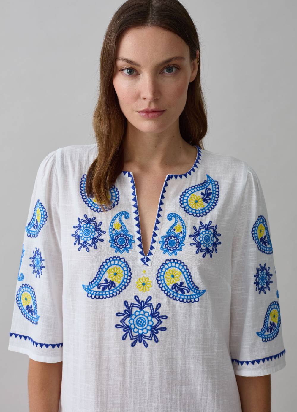 Ovs Caftano lungo copri costume ricami paisley Vendita