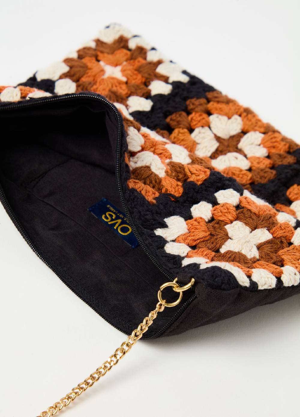 Ovs Pochette in cotone crochet Spedizione Gratuita
