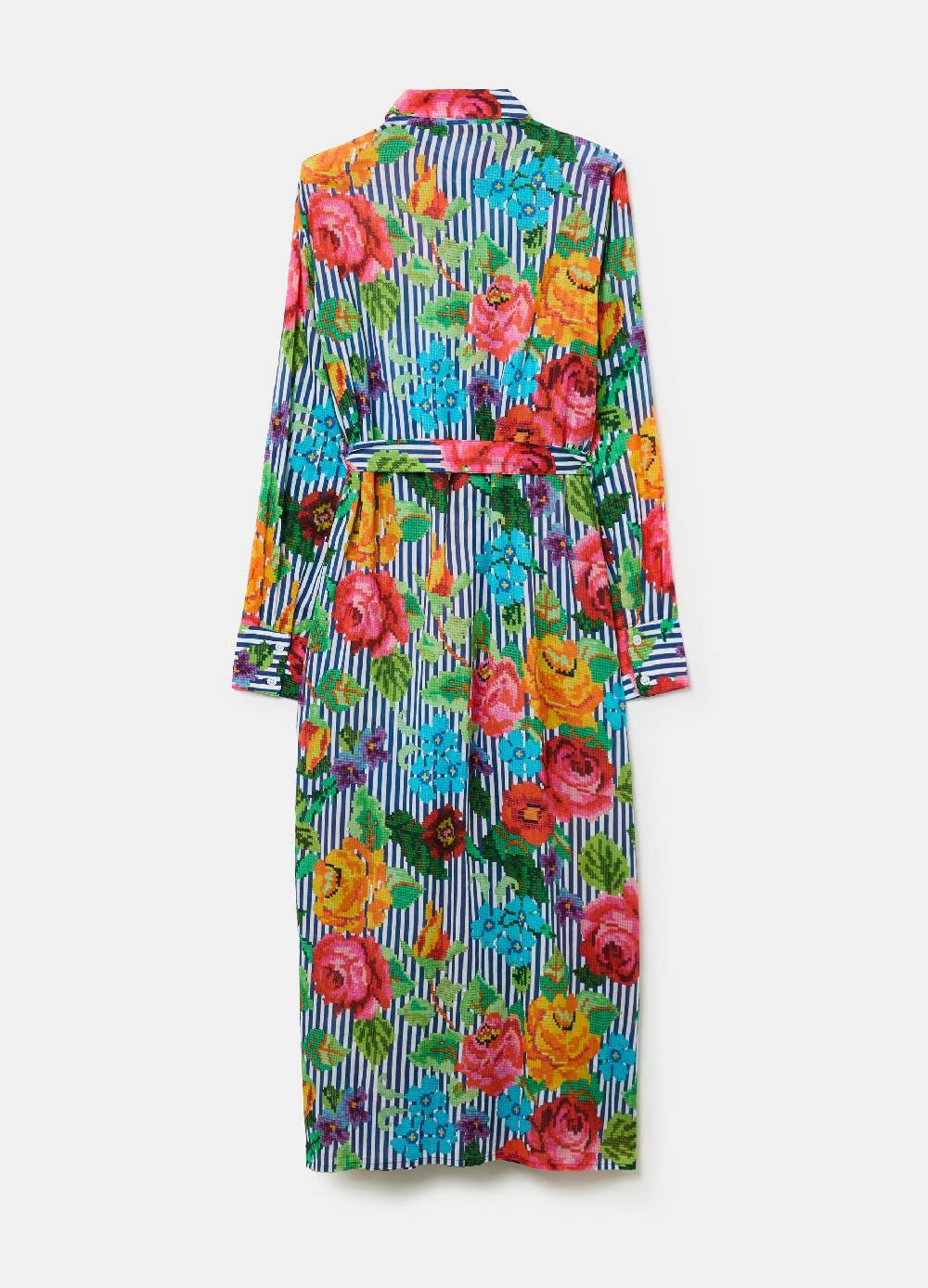 Ovs Vestito chemisier a righe con disegno a fiori Affare Del Giorno