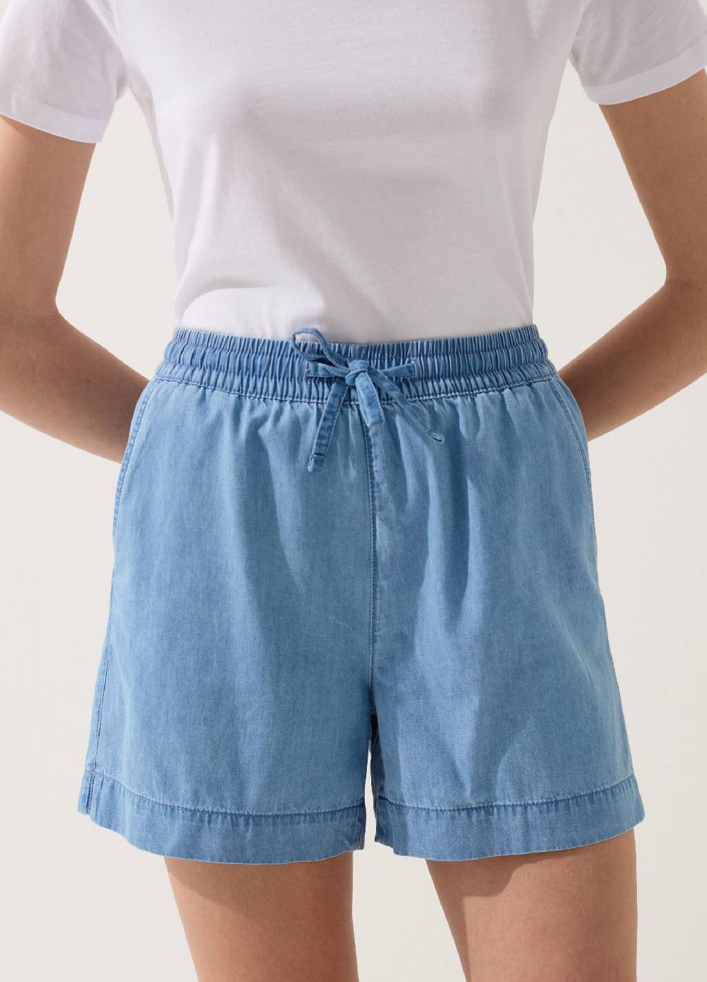 Ovs Shorts fluido effetto denim con coulisse Prezzo Ridotto