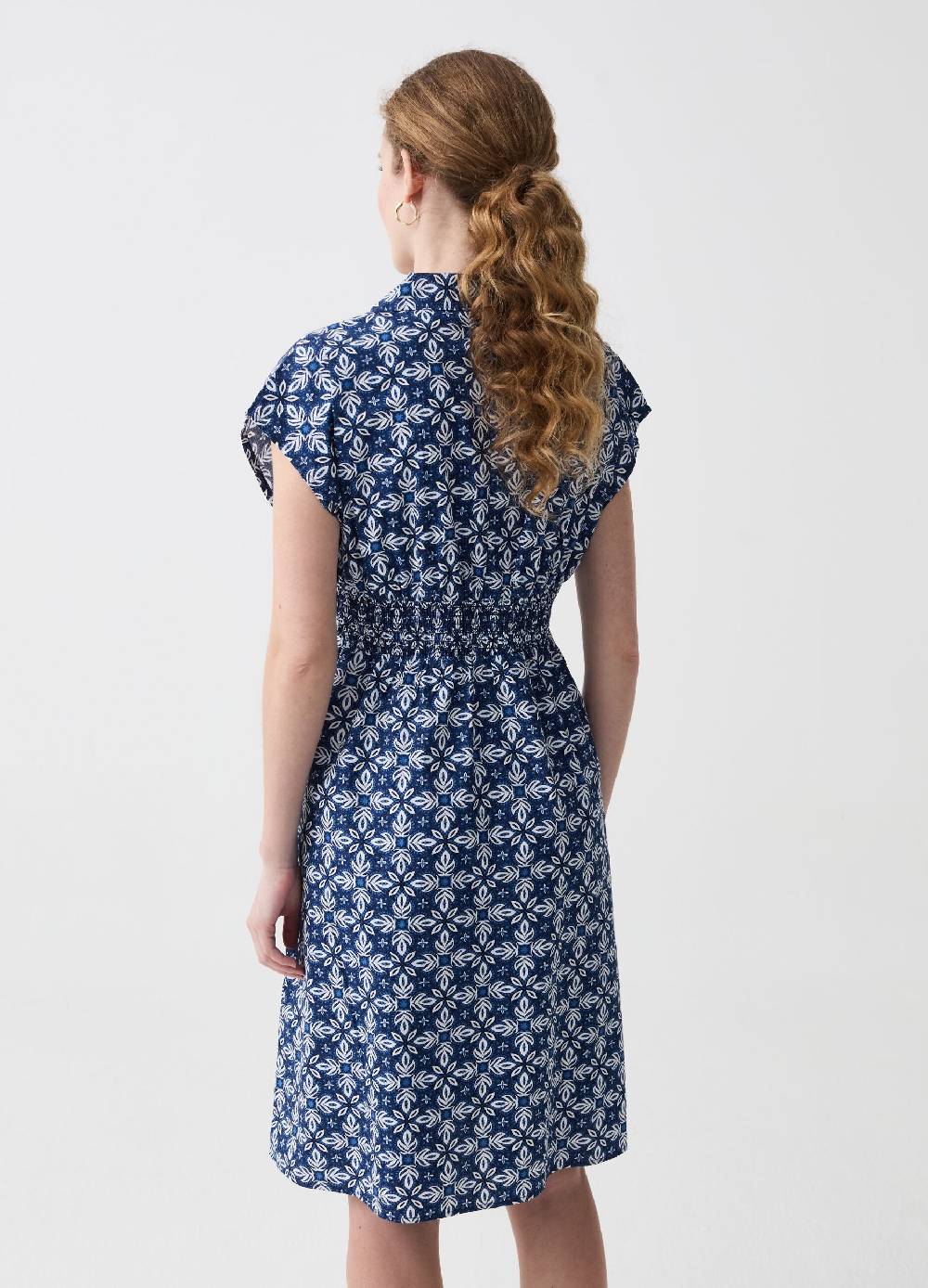 Ovs Vestito midi scollo a V con colletto Sconto