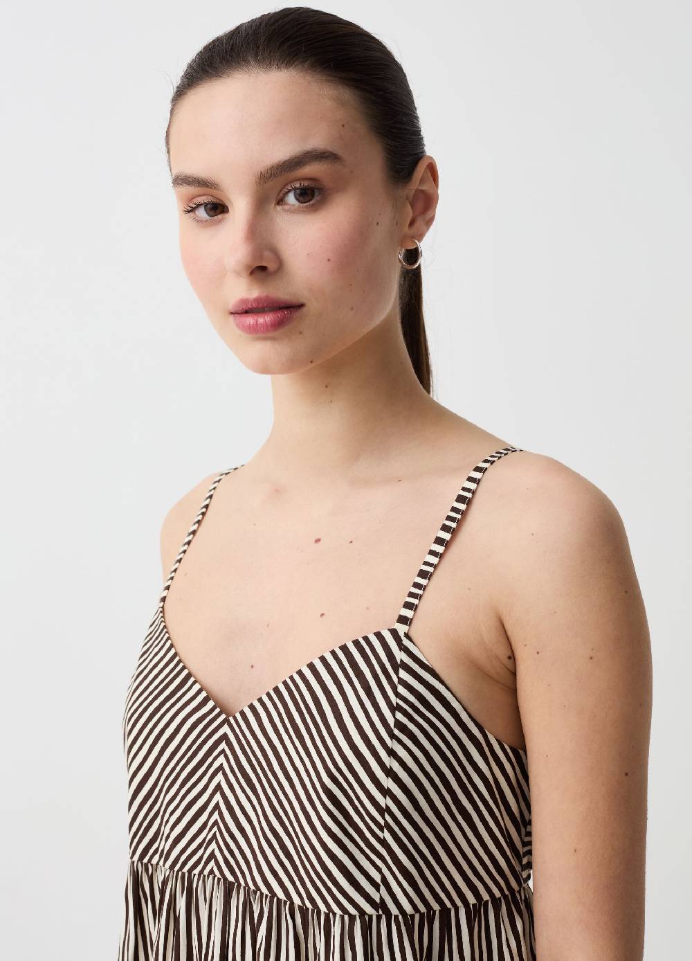 Ovs Vestito midi con balza Vendita Economica
