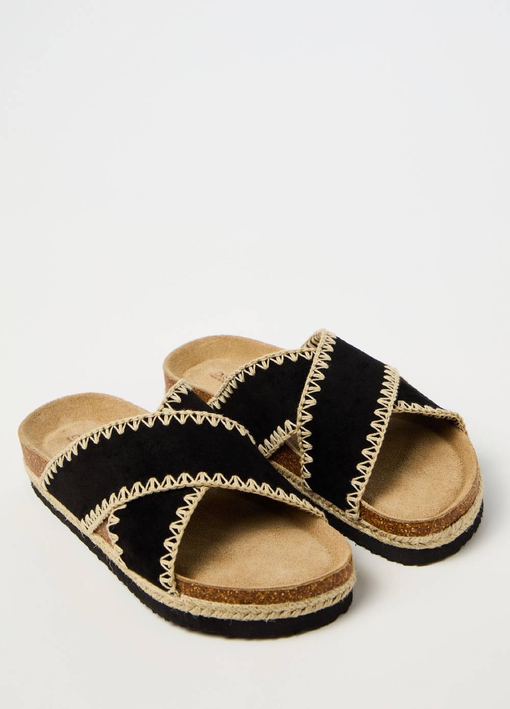 Ovs Ciabatte a fascia in suede Moda