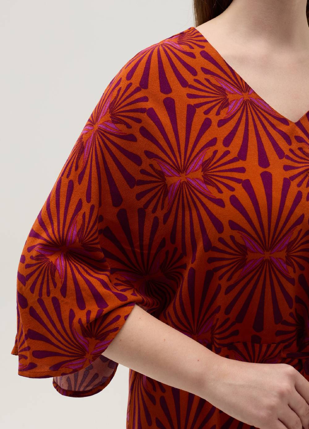 Ovs Vestito lungo stampato in viscosa Curvy Italia