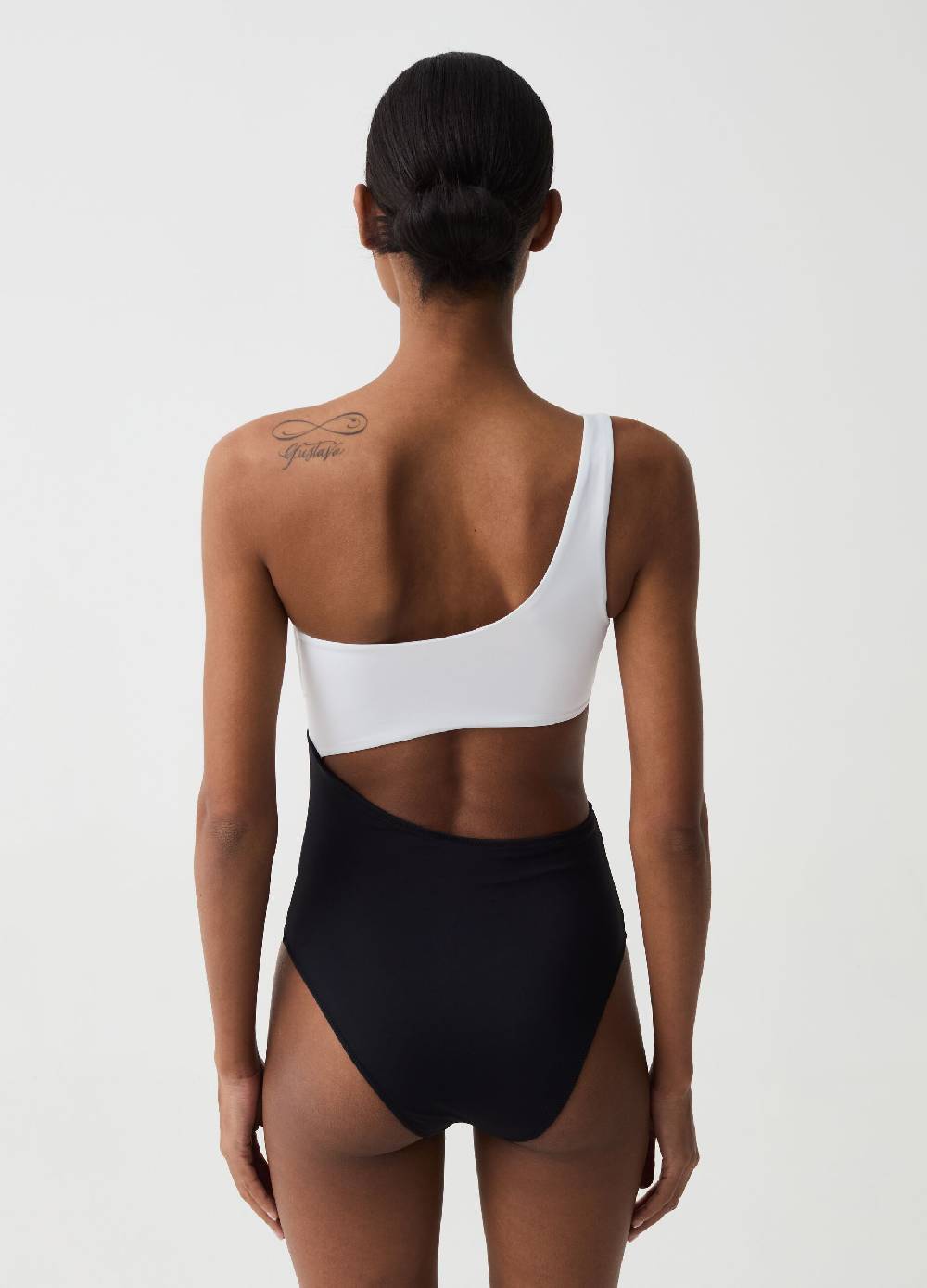 Ovs Costume intero monospalla bicolore In Linea