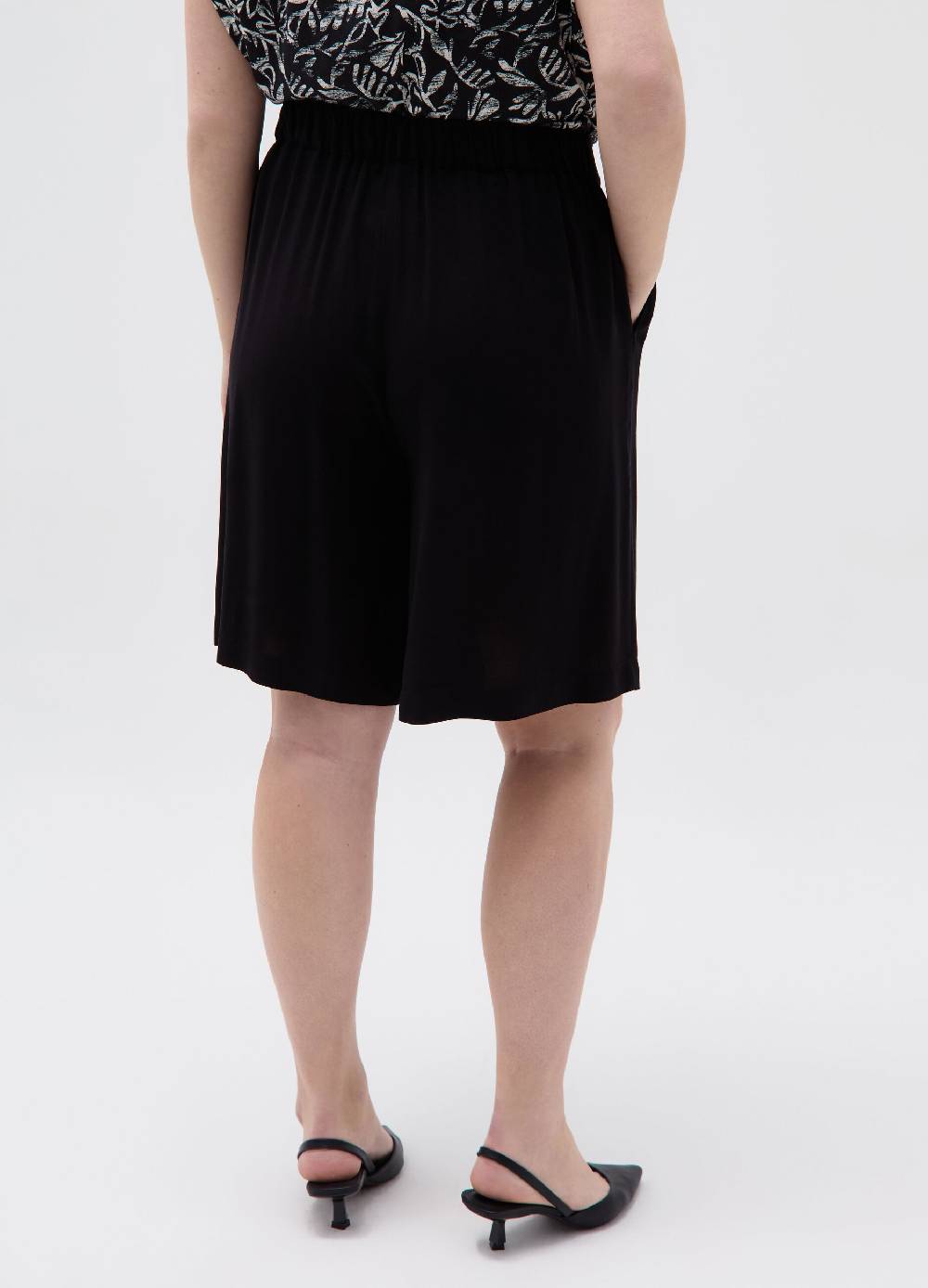 Ovs Bermuda con pinces e cintura Curvy Qualità