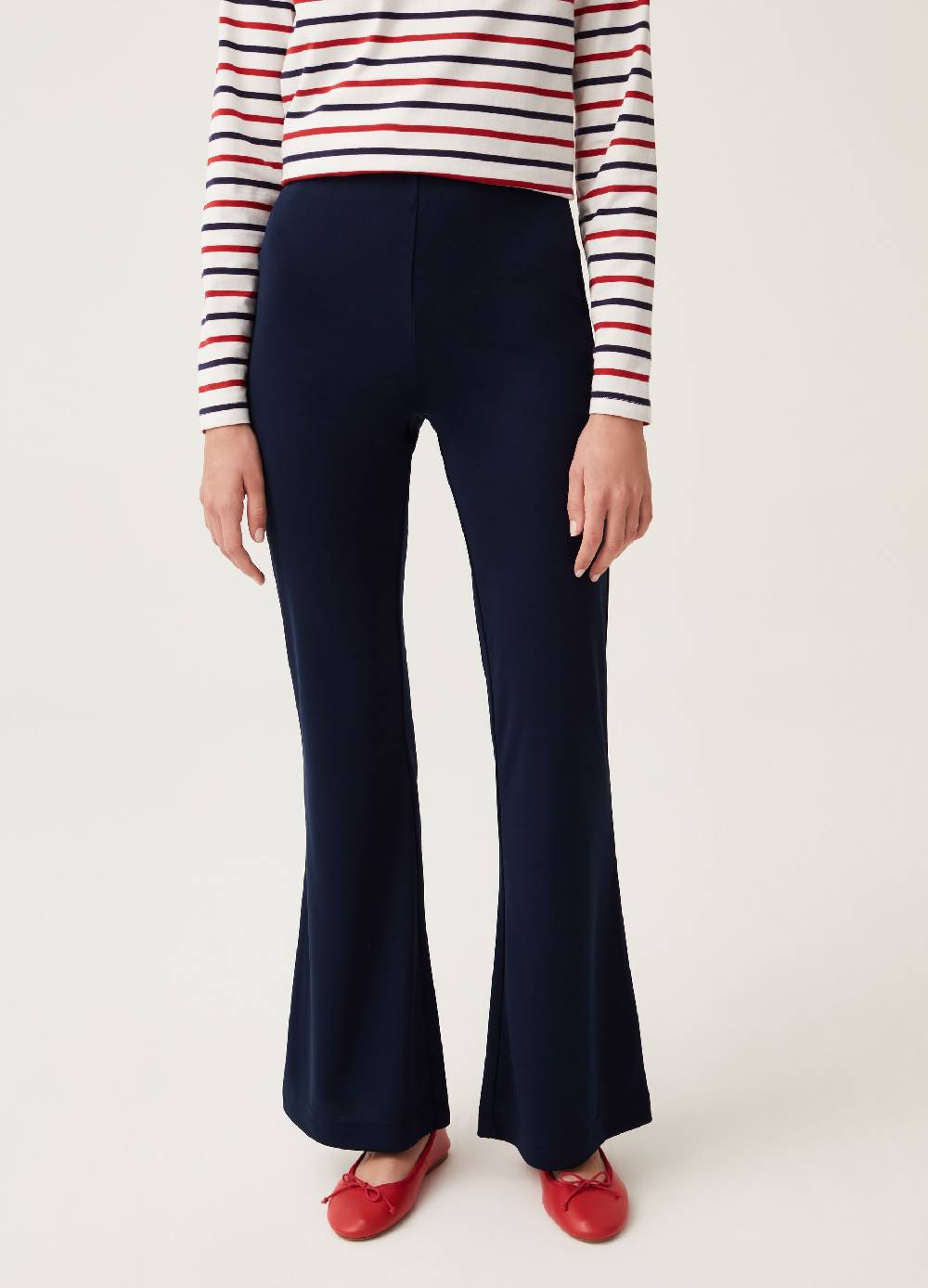 Ovs Pantaloni flare fit tinta unita Promozione