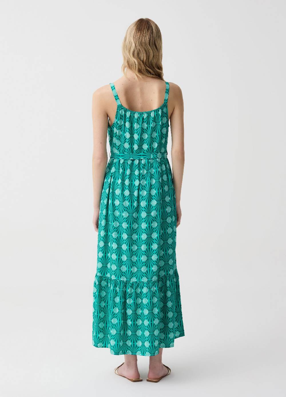 Ovs Vestito lungo con balza Spedizione Gratuita