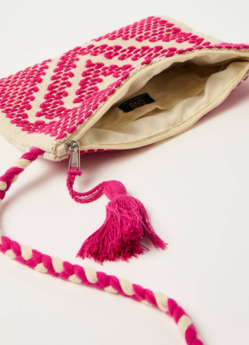 Ovs Borsa a tracolla con motivo a rombi Fino al 50% di sconto