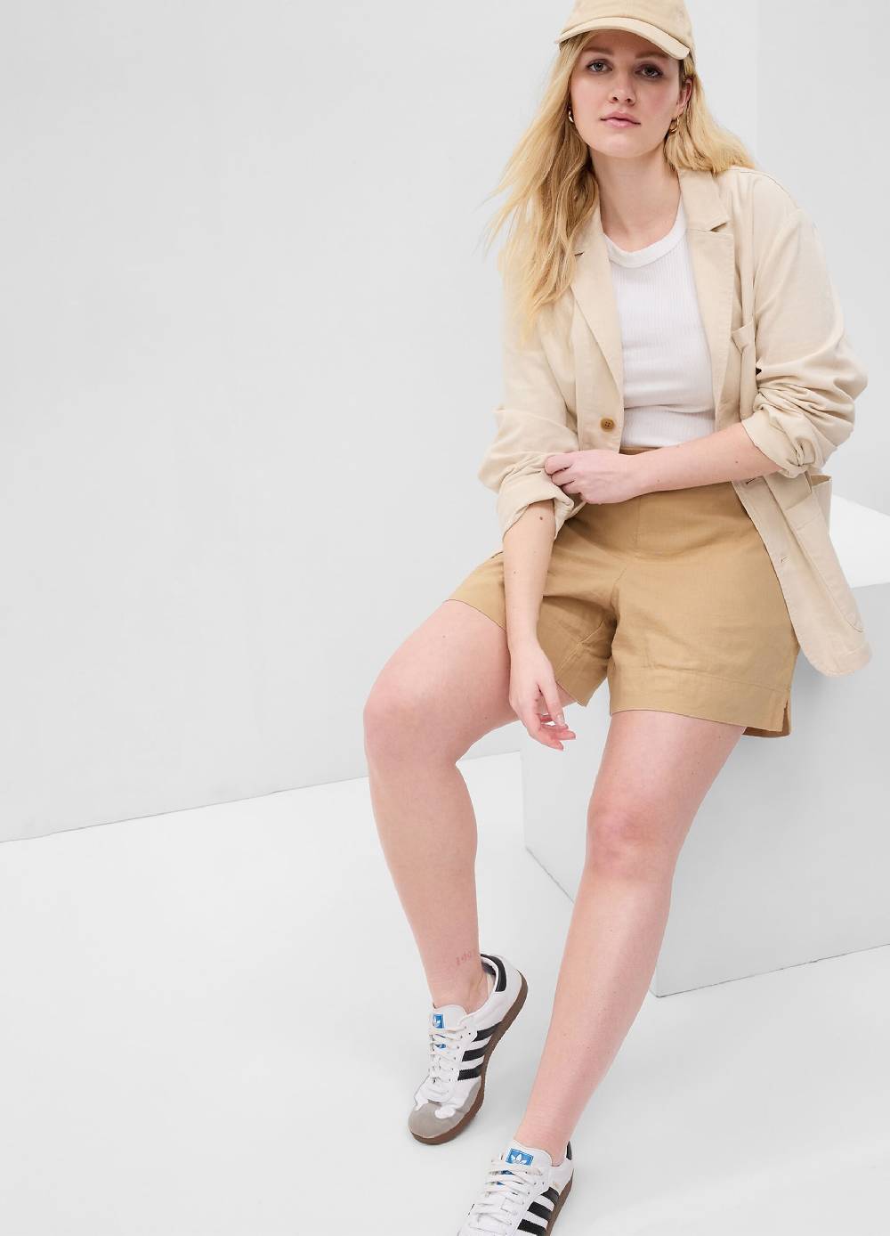 Ovs Shorts pull on in lino e viscosa Convenienza