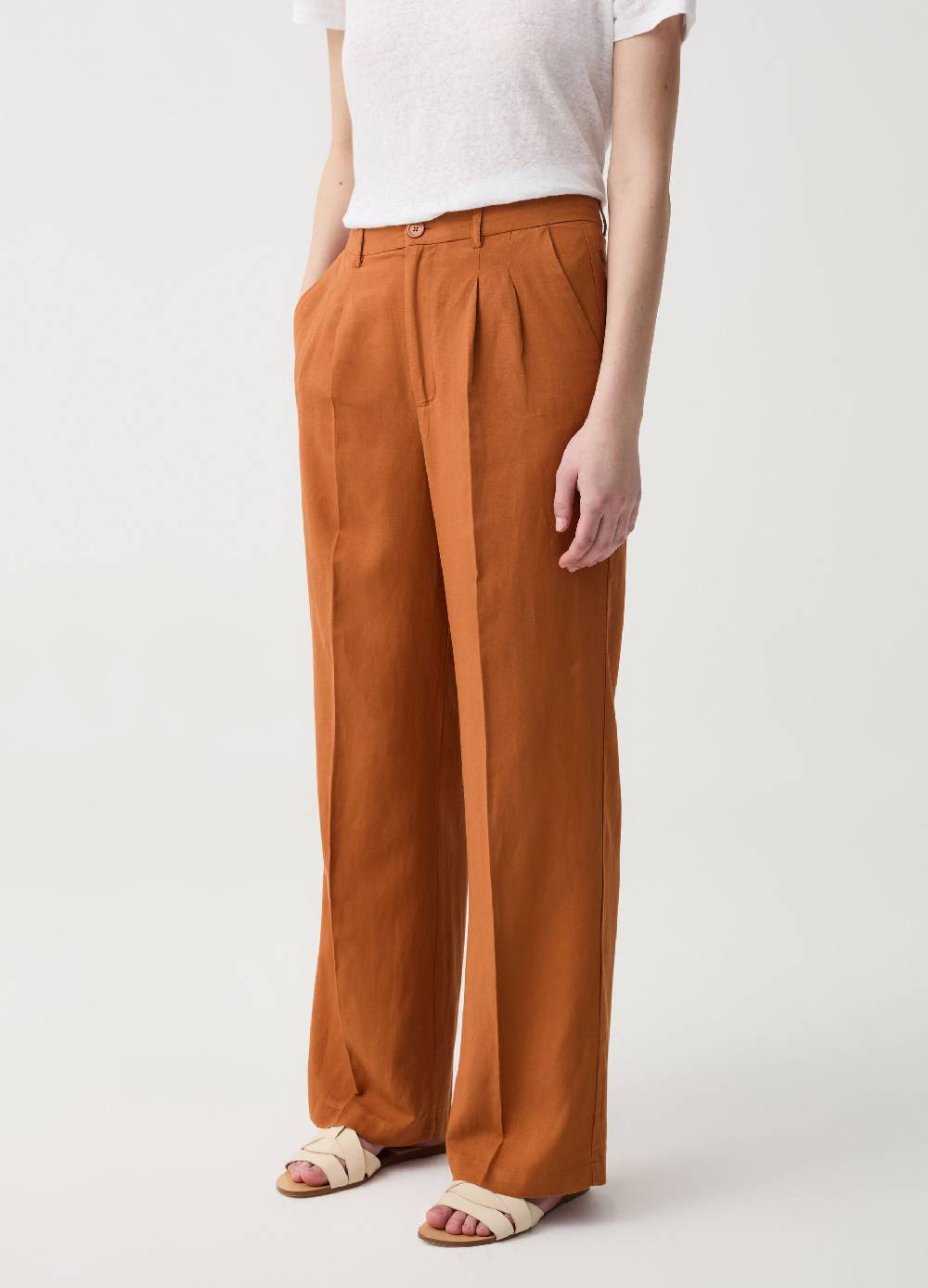 Ovs Pantalone wide leg con pinces Novità
