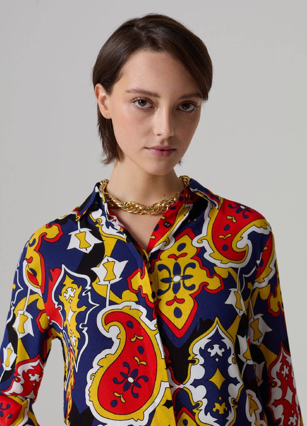Ovs Camicia in crêpe con stampa all-over In Vendita
