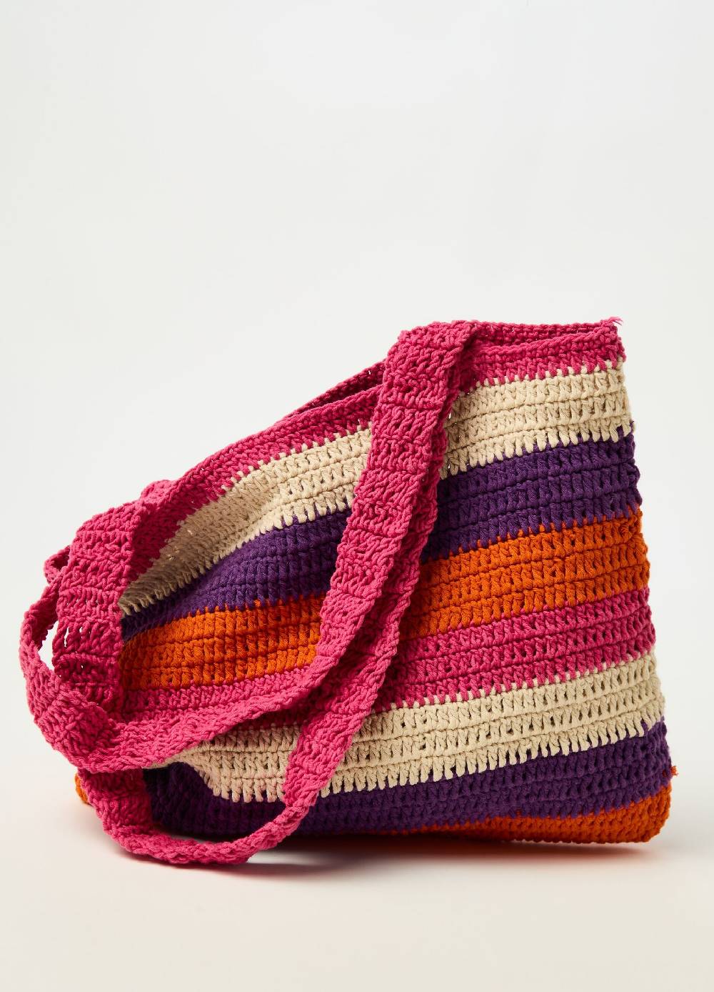 Ovs Borsa con lavorazione crochet a righe Vendita Economica