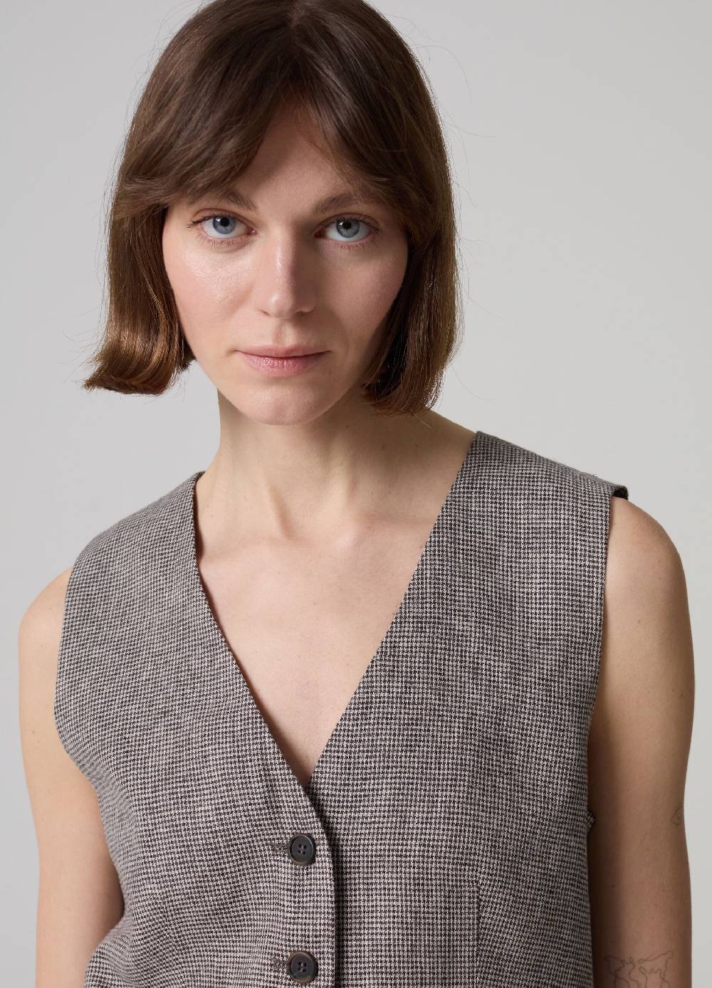 Ovs Gilet sartoriale in lino e viscosa Negozio