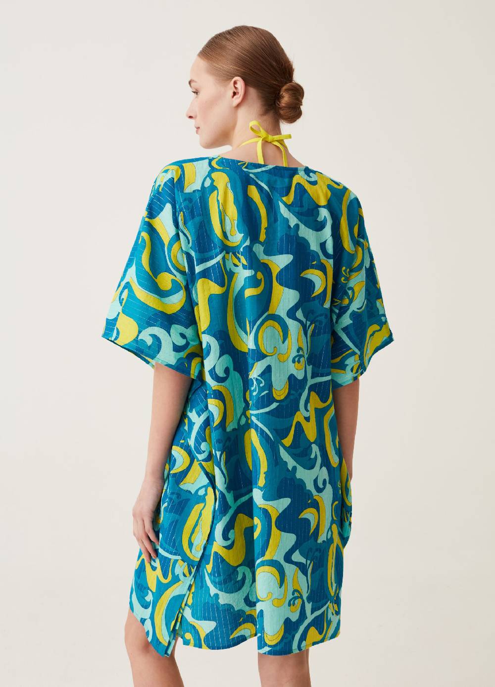 Ovs Poncho copri costume con stampa all-over Promozione Limitata