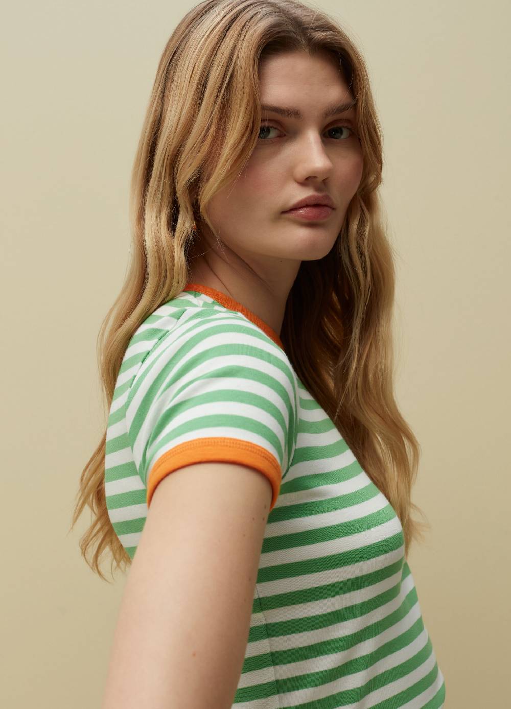 Ovs T-shirt in cotone Supima a righe Fino Al -60%