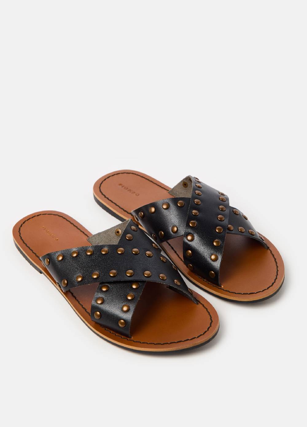 Ovs Sandali in pelle con borchie Prezzo Ridotto