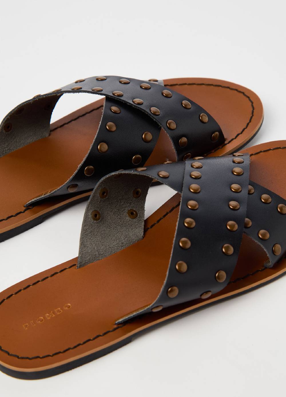 Ovs Sandali in pelle con borchie Prezzo Ridotto