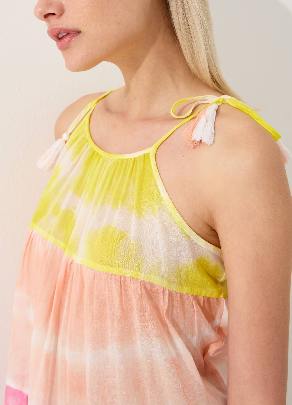 Ovs Vestito copri costume a balze Tie Dye Offerta