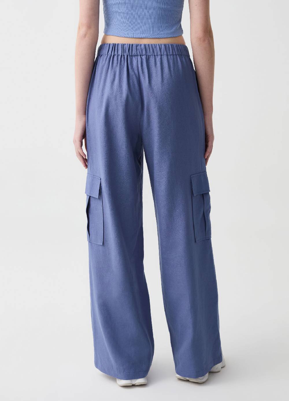 Ovs Pantaloni cargo in lino e viscosa Offerte