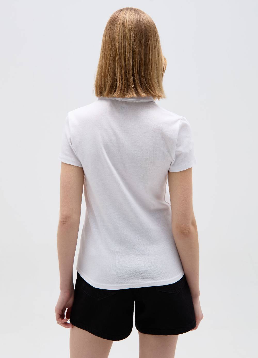 Ovs T-shirt scollo a polo con inserto crochet Nuova