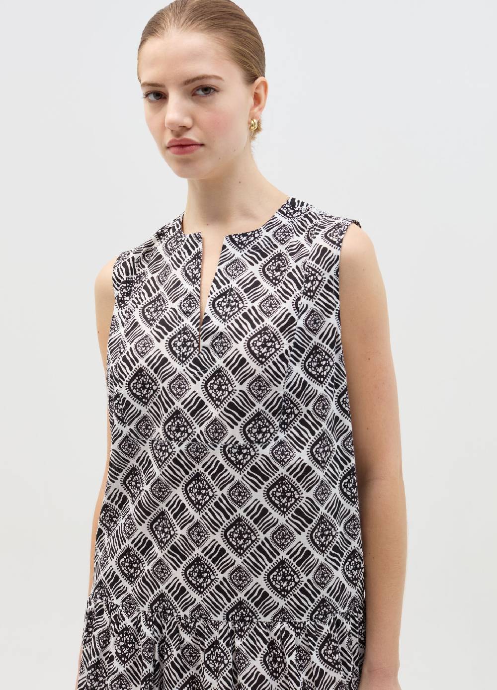 Ovs Vestito corto smanicato con balza Moda
