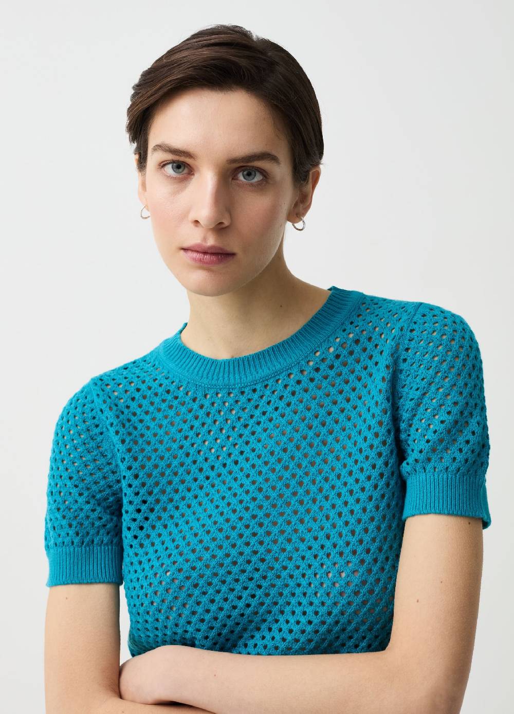 Ovs Maglia traforata con maniche corte Italy