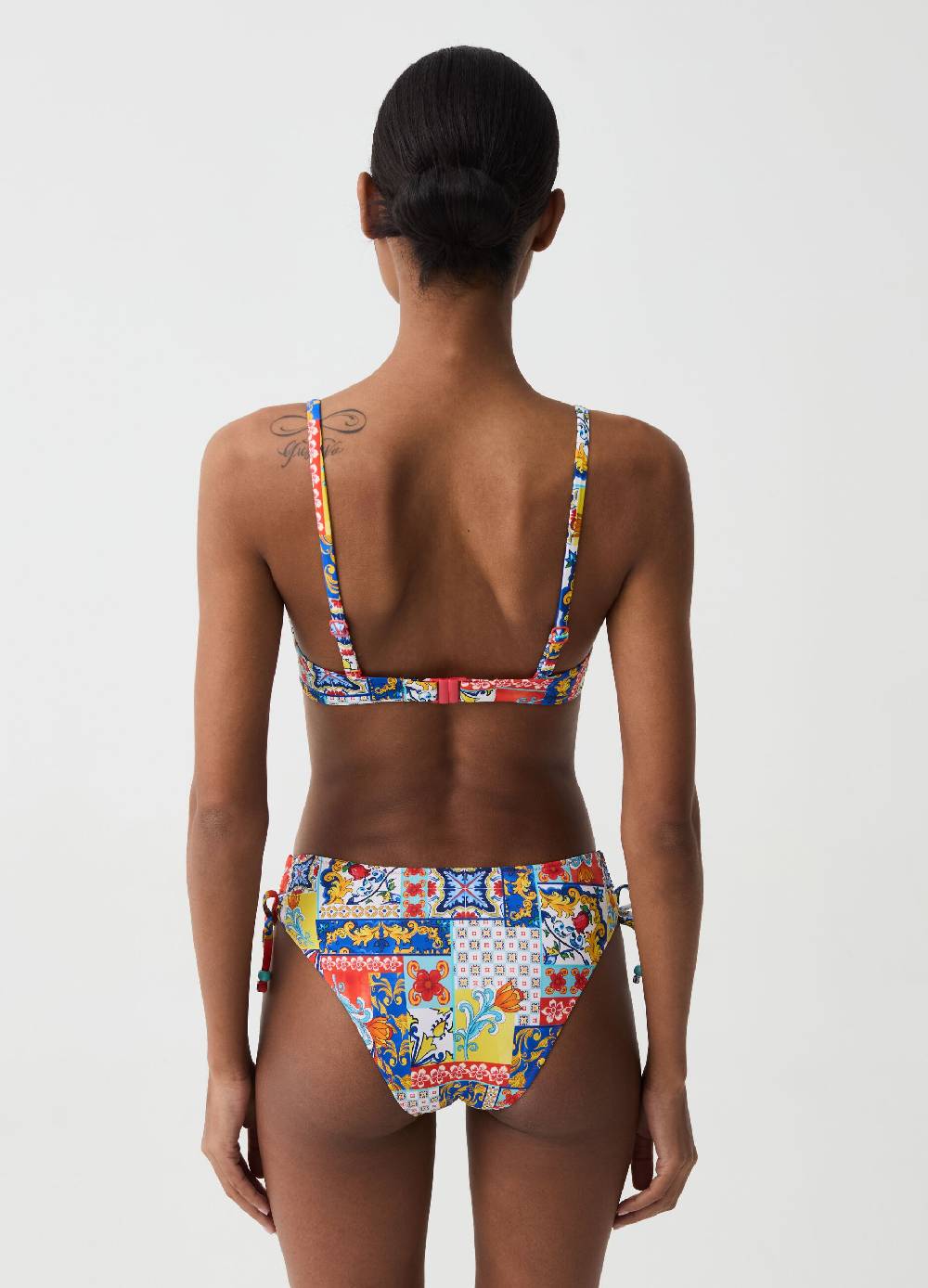 Ovs Top bikini bralette con coulisse 2025