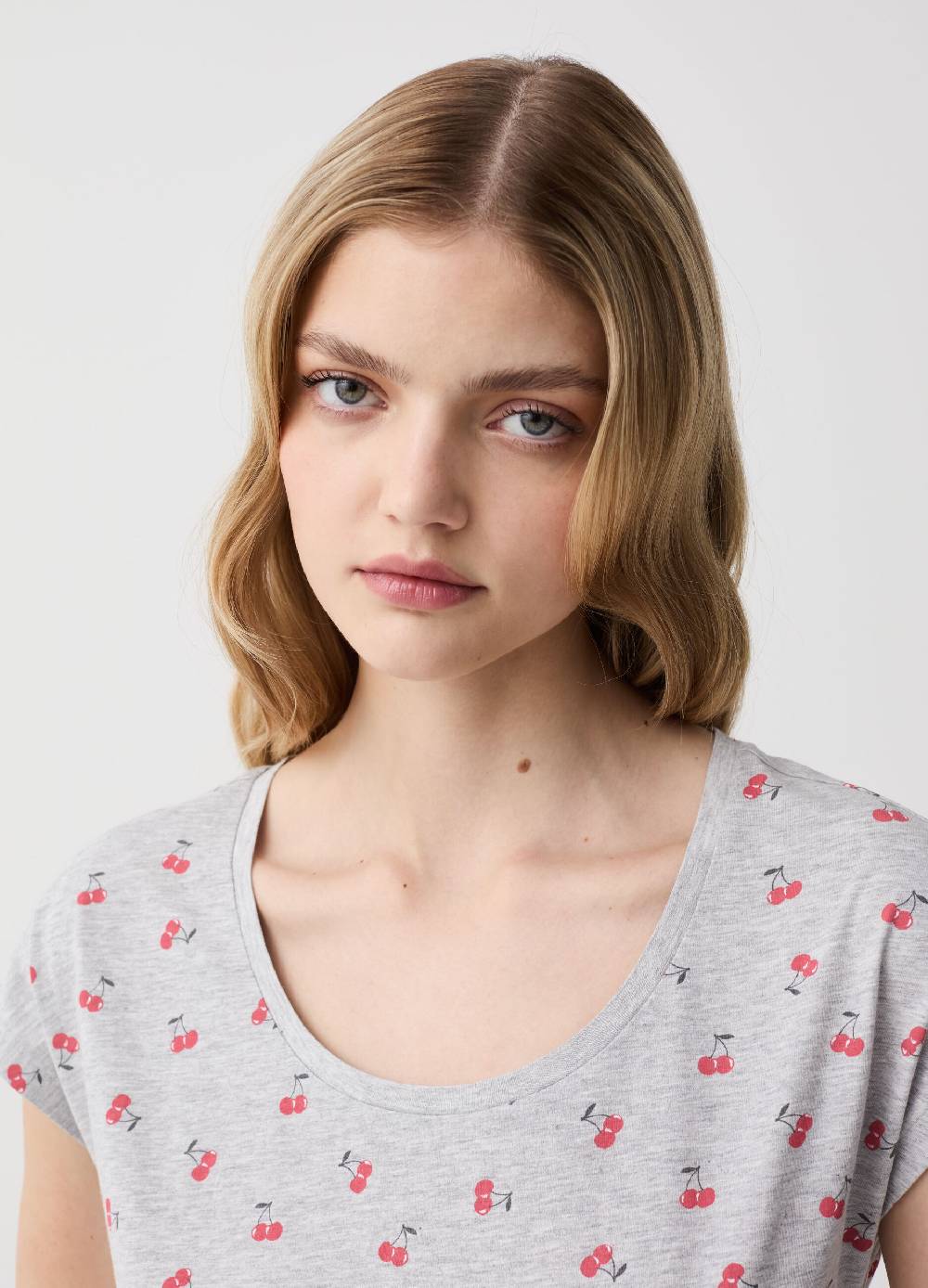 Ovs Camicia da notte con stampa ciliegie In Linea