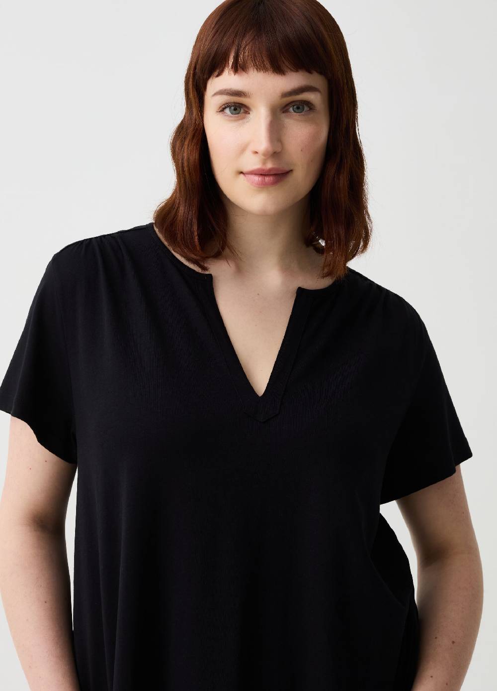 Ovs Abito Essential corto con scollo a V Curvy Spedizione Gratuita