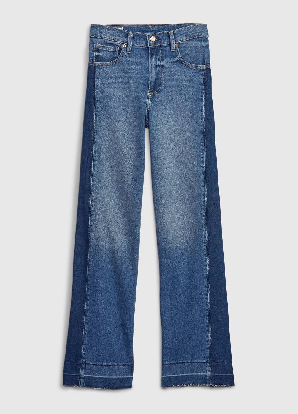 Ovs Jeans wide leg bicolore a vita alta Soddisfazione Garantita