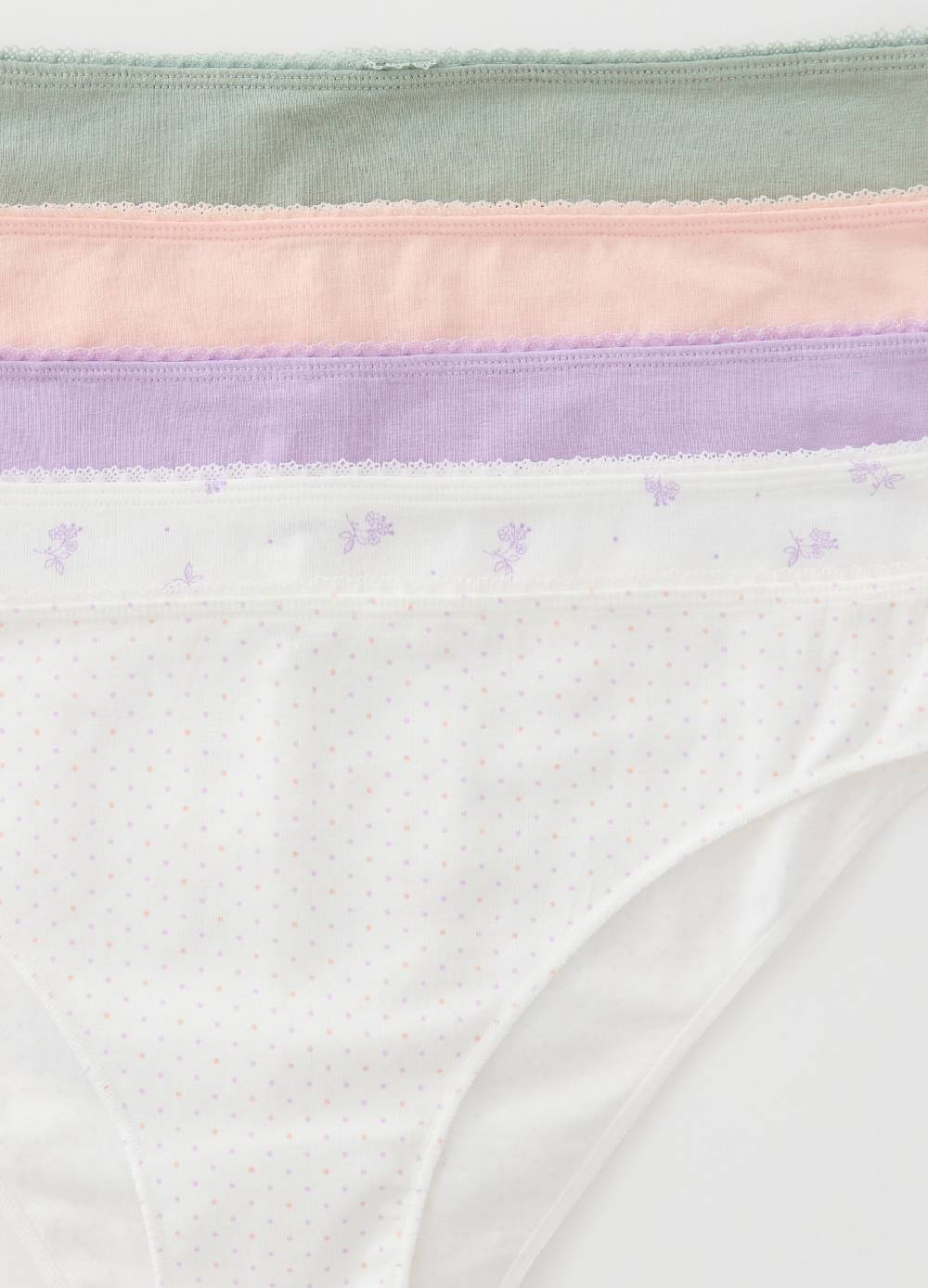 Ovs Set cinque brasiliani in cotone bio stretch Offerta San Valentino