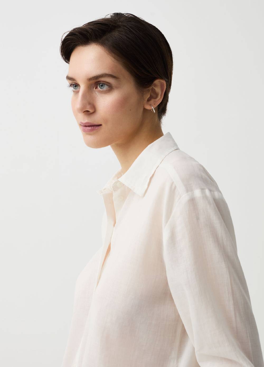 Ovs Camicia in ramie e cotone Consegna Veloce
