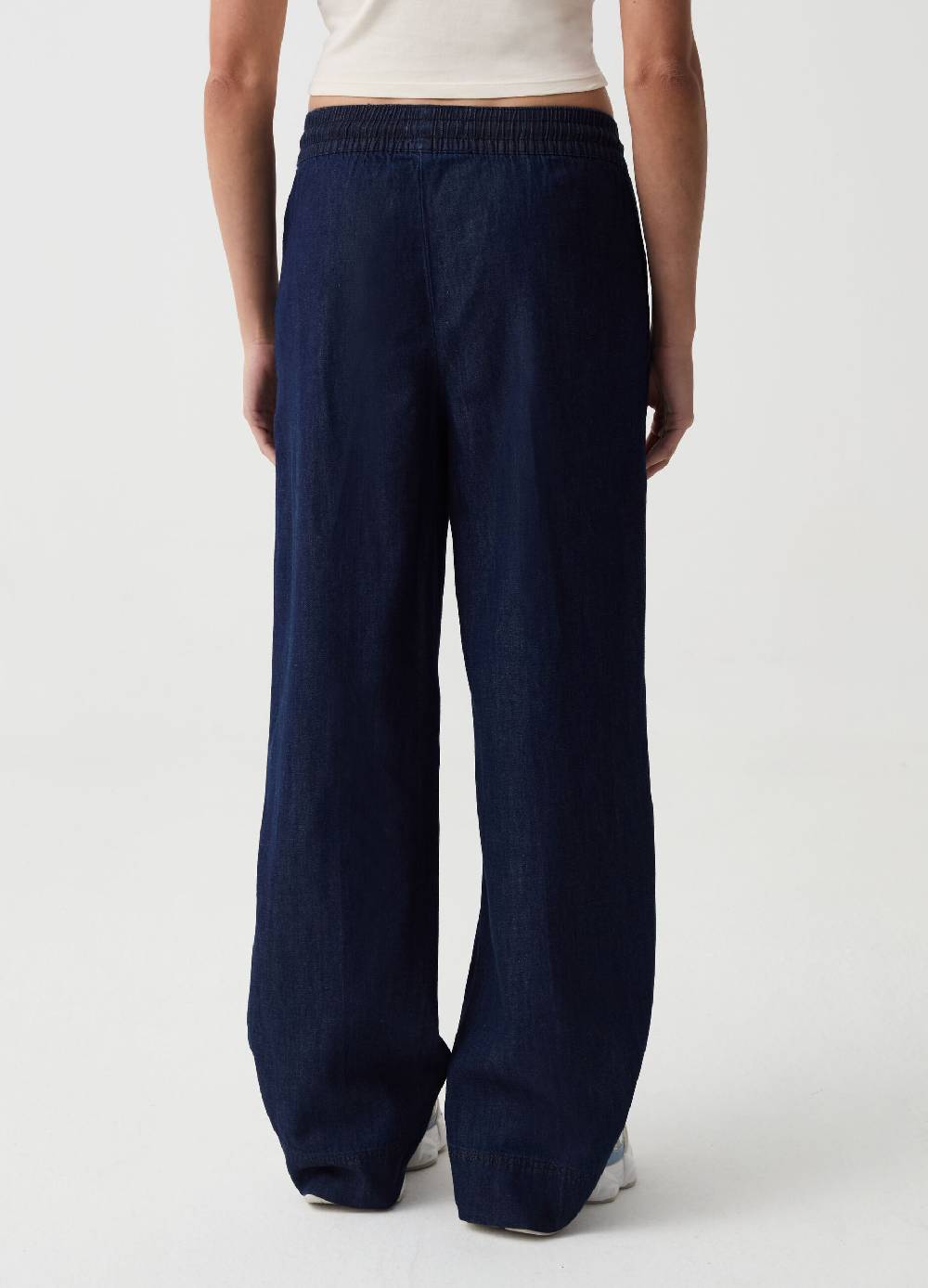 Ovs Joggers relaxed fit in denim con coulisse Promozione Limitata