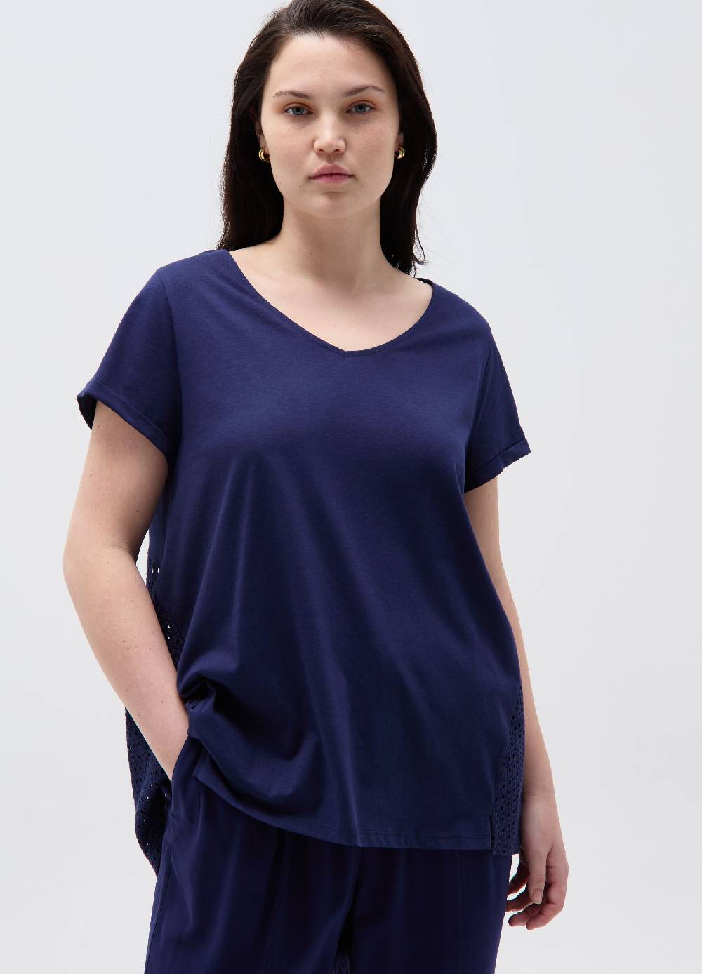 Ovs T-shirt con inserto traforato Curvy Shopping Online