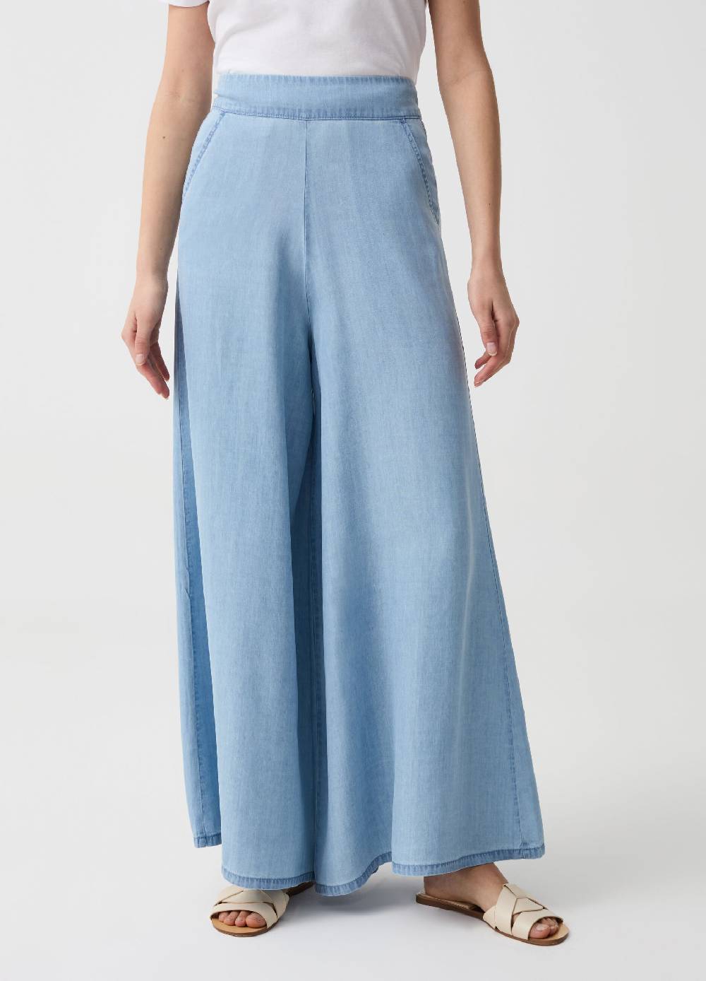 Ovs Pantalone wide leg effetto denim Affare Del Giorno