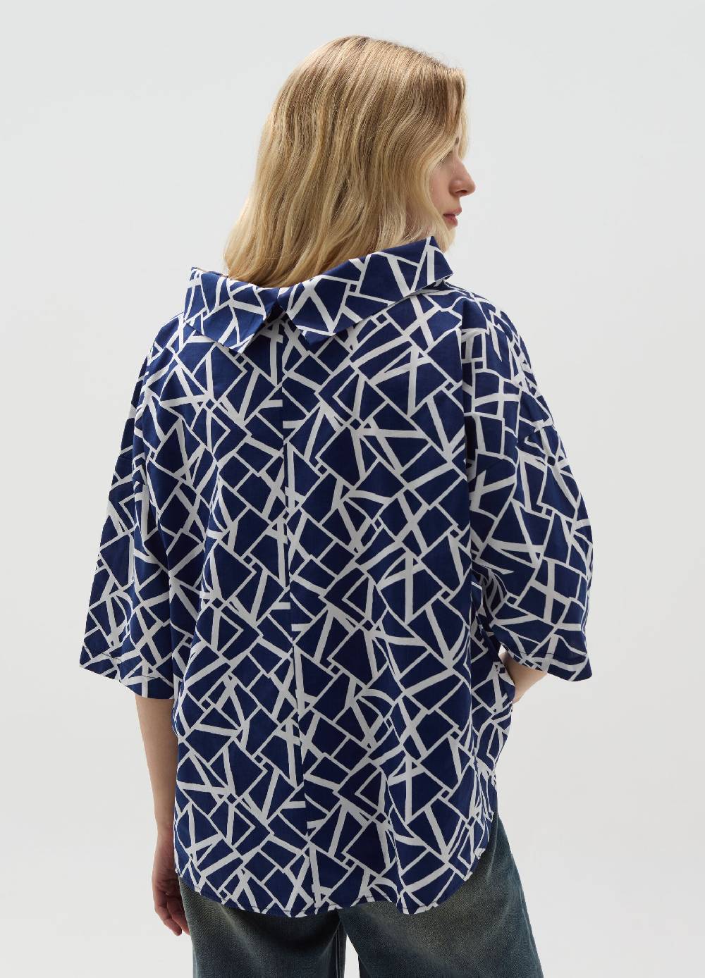 Ovs Blusa con collo risvoltato fantasia Prezzo Ridotto
