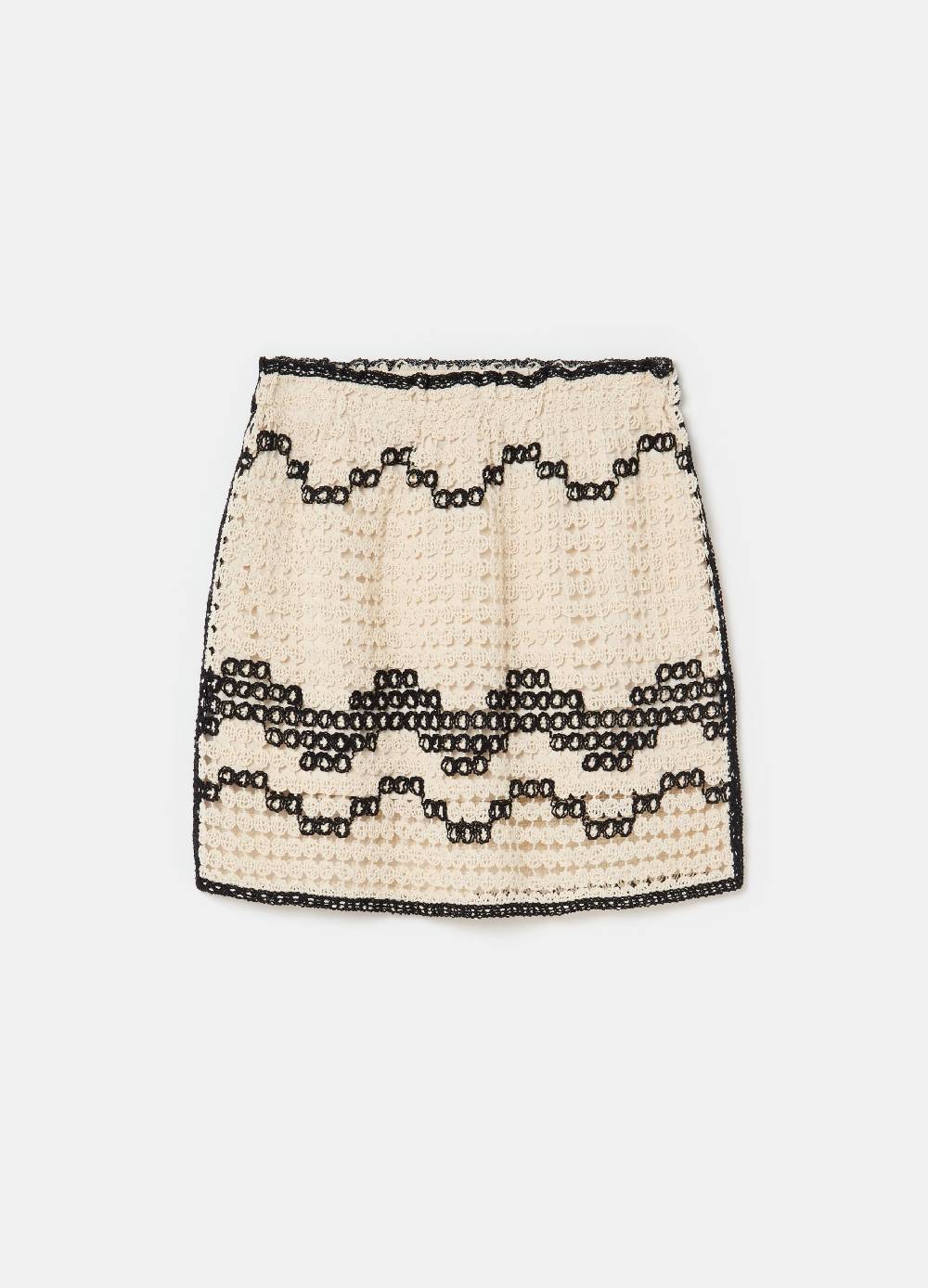 Ovs Minigonna crochet con motivo ondulato Offerte giornaliere