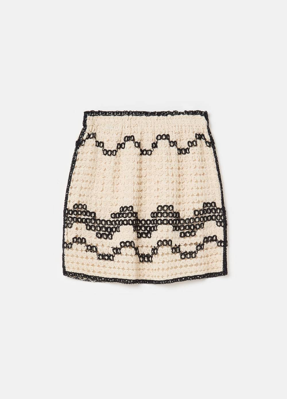 Ovs Minigonna crochet con motivo ondulato Offerte giornaliere
