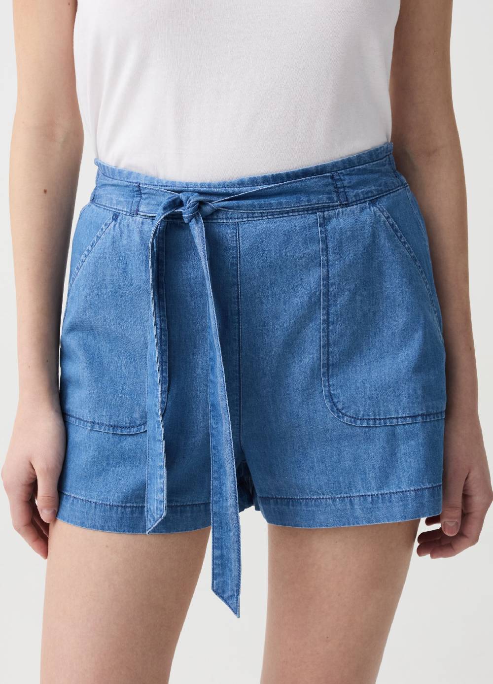 Ovs Shorts in denim fluido con cintura Enormi risparmi
