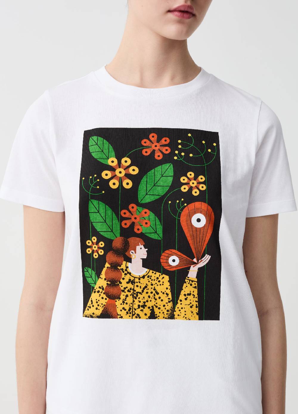 Ovs T-shirt con illustrazione grafica by Magda Azab Latest stili