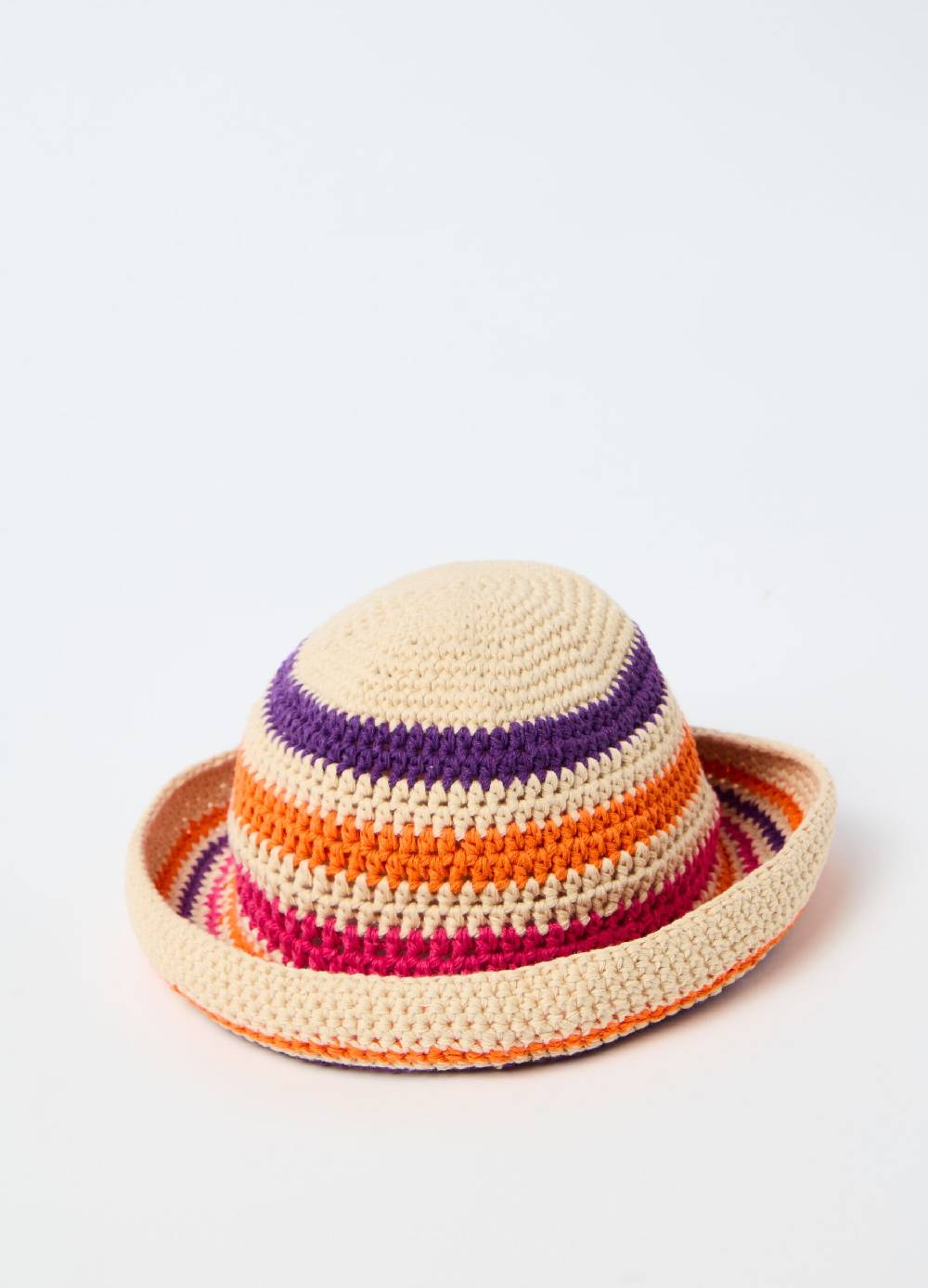 Ovs Cappello in cotone crochet a righe Fino al 50% di sconto
