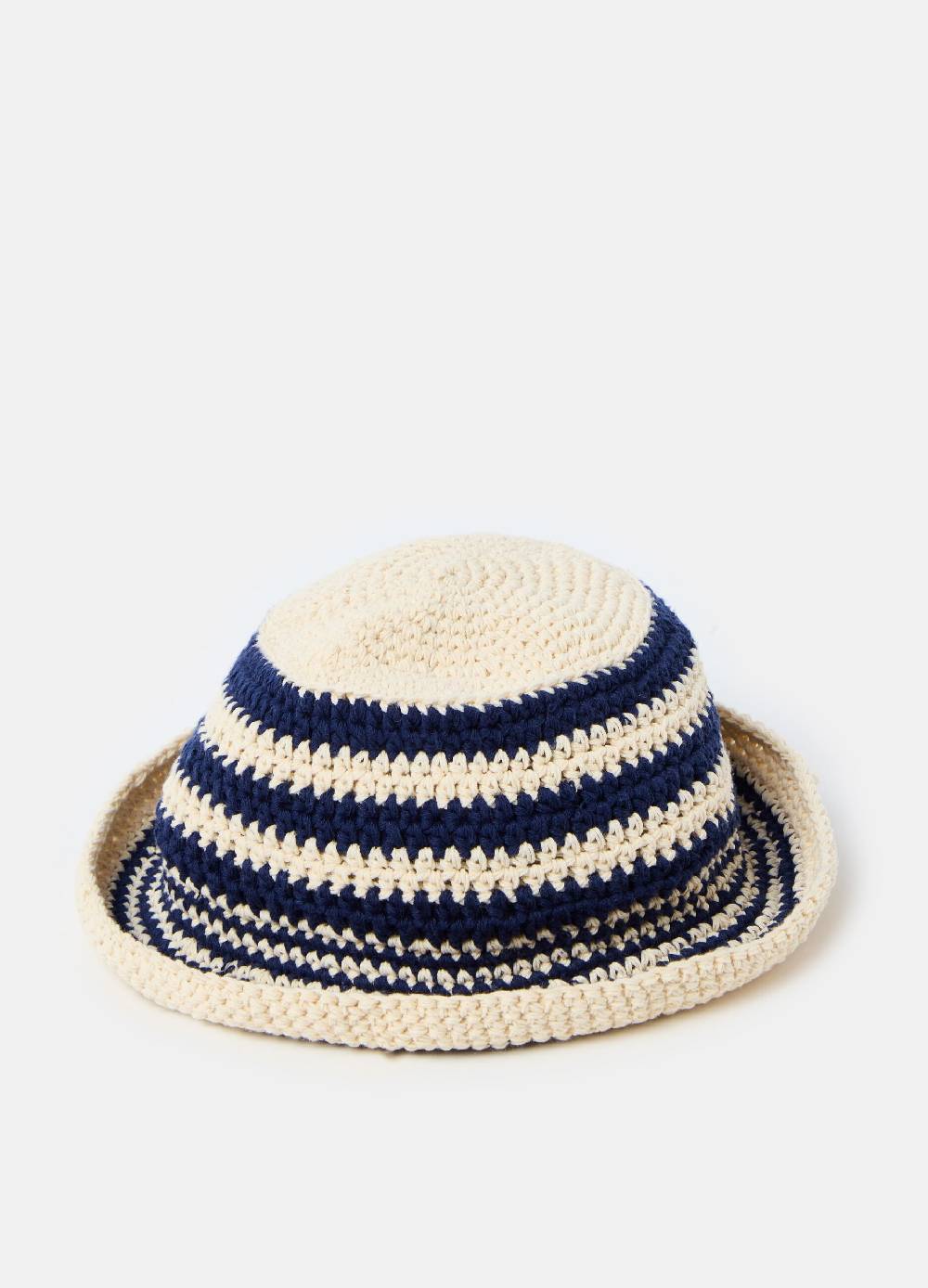 Ovs Cappello in cotone crochet a righe Officina