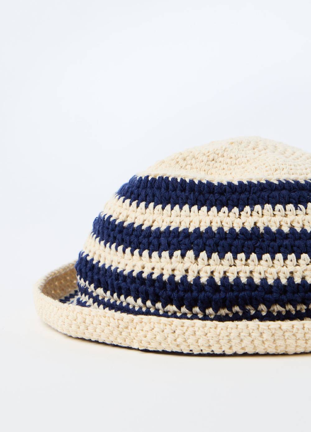 Ovs Cappello in cotone crochet a righe Officina