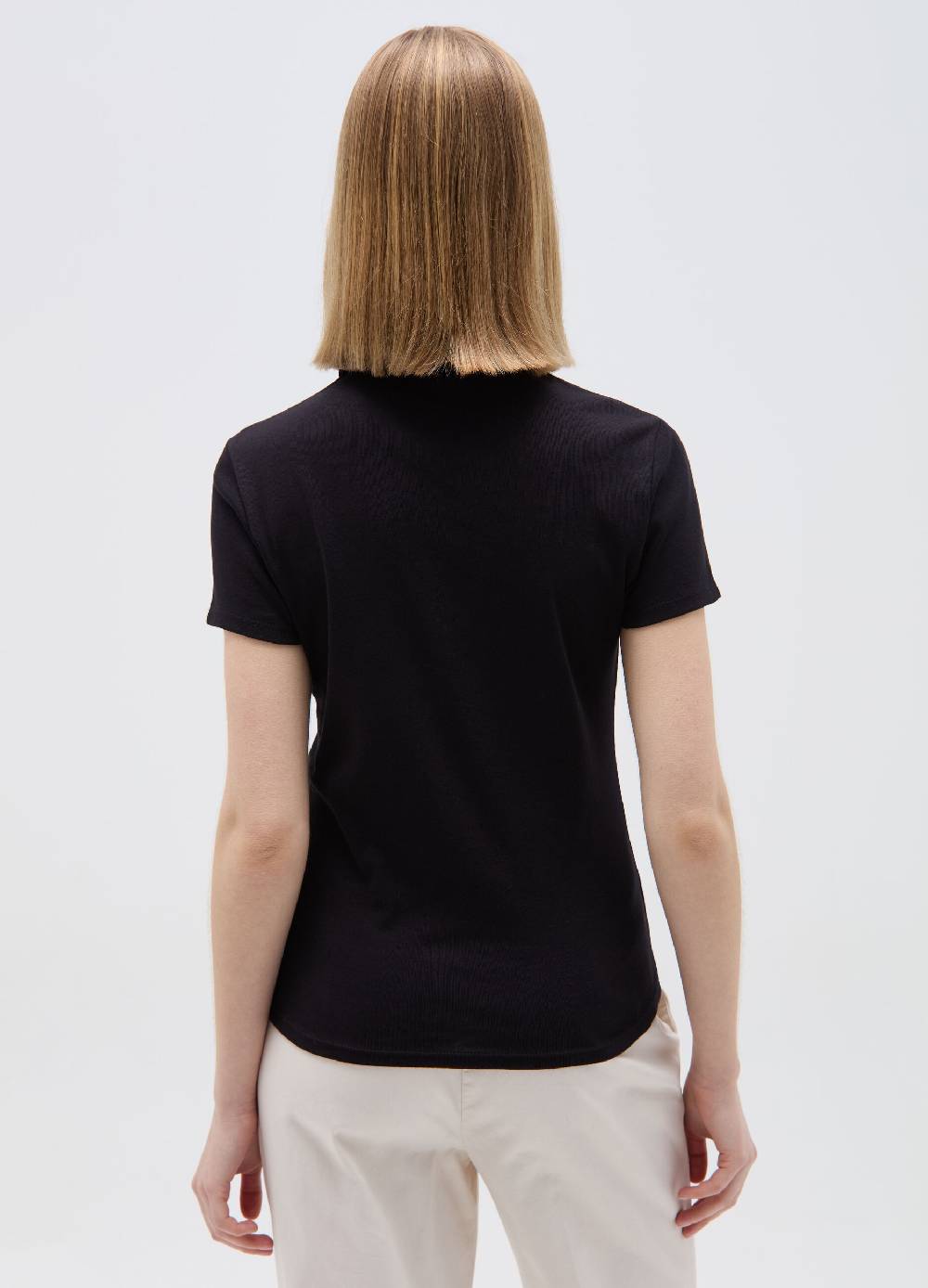 Ovs T-shirt scollo a polo con inserto crochet Nuovo