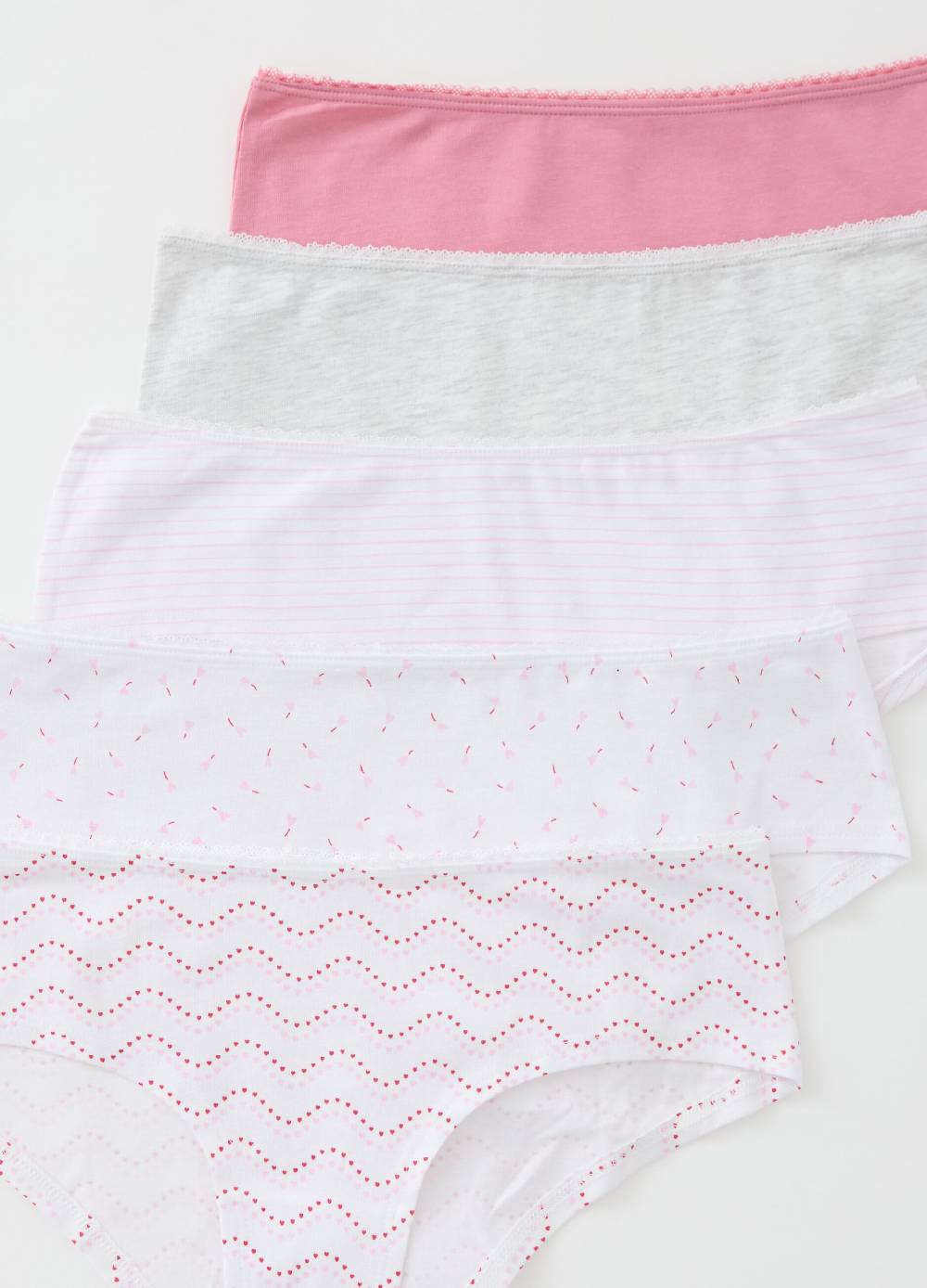 Ovs Set cinque culotte in cotone bio stretch Spedizione Gratuita