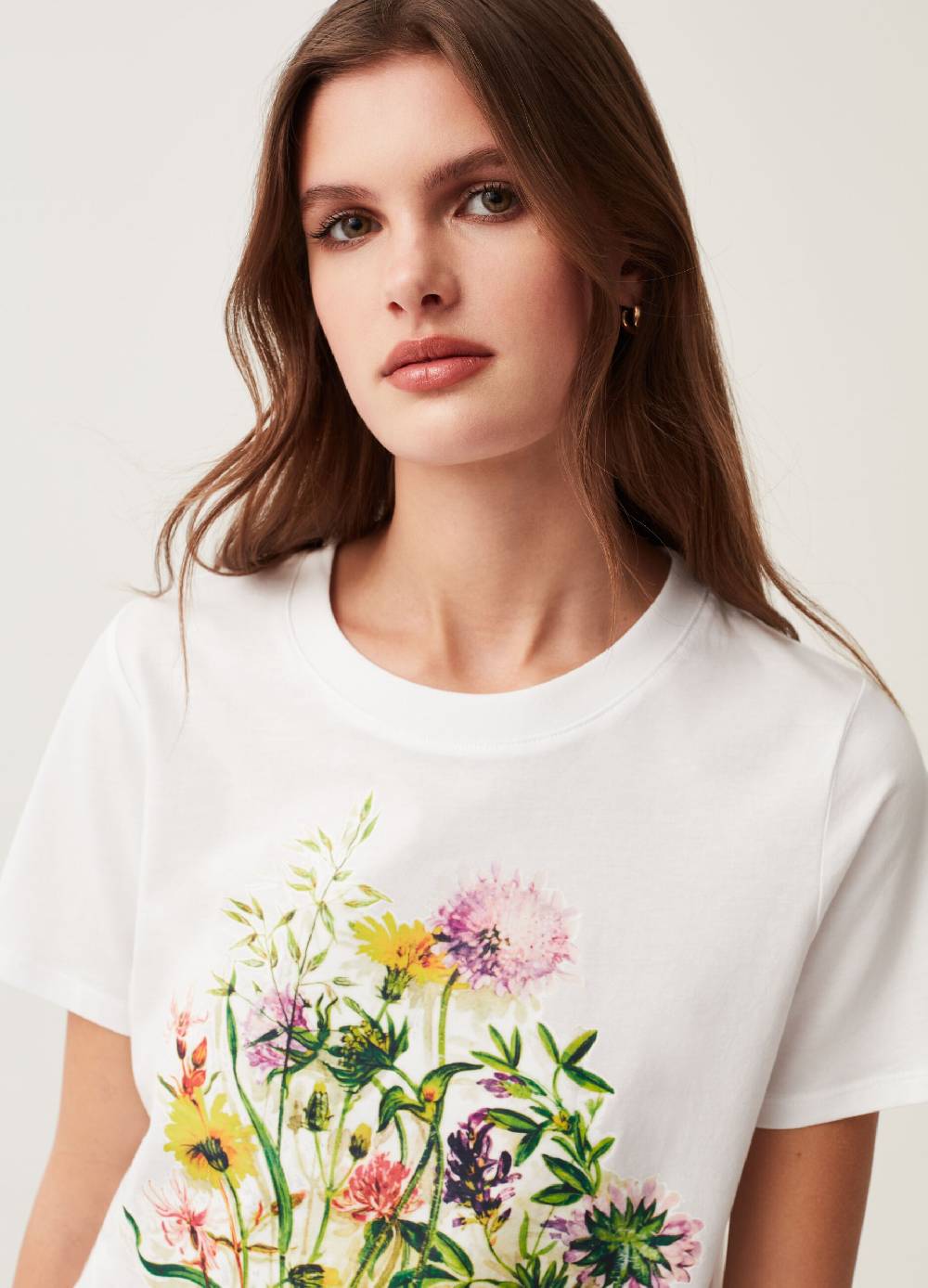 Ovs T-shirt in cotone con stampa fiori Qualità Garantita