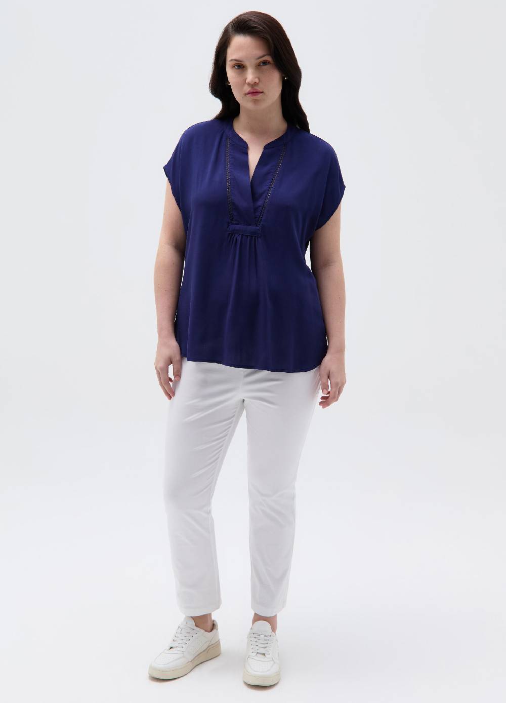 Ovs Pantalone a sigaretta con sangallo Curvy Negozi Online
