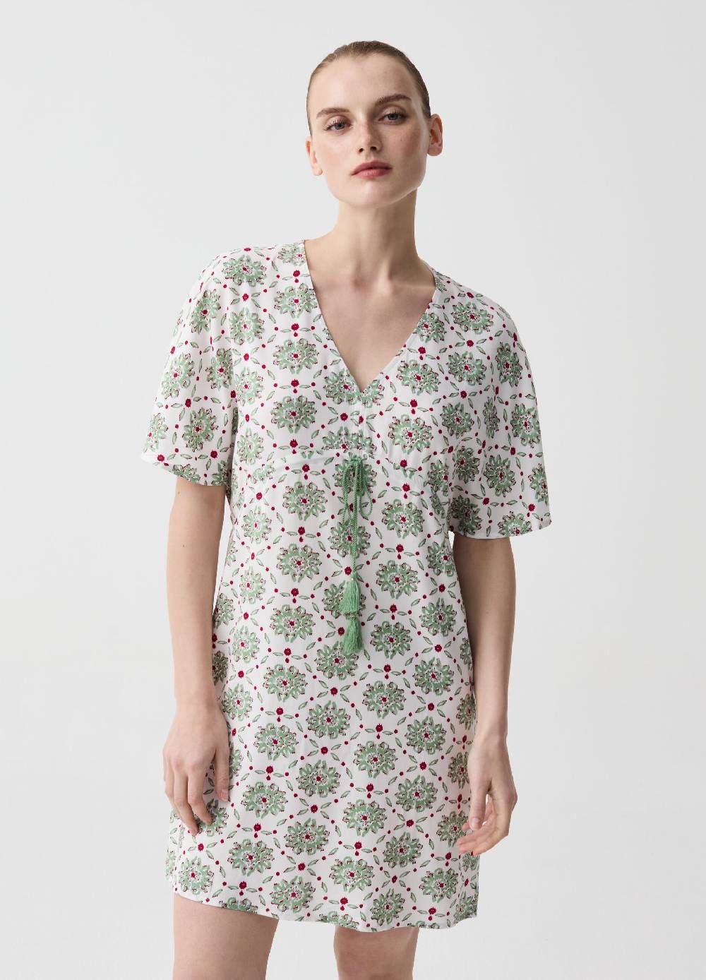 Ovs Camicia da notte floreale con coulisse Fino Al -60%